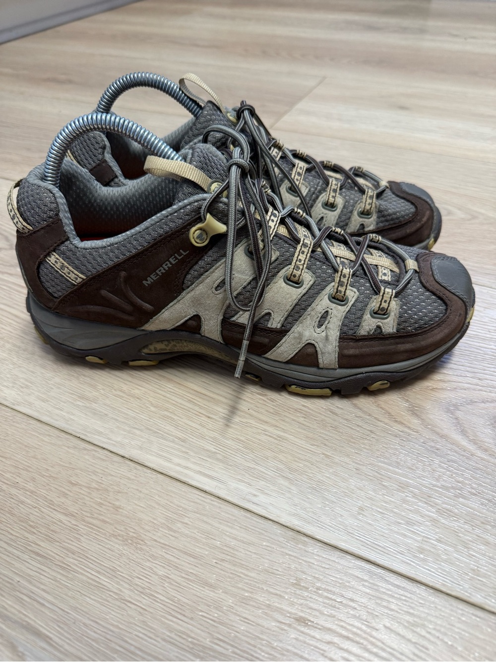 Merrell Siren Sport Omnifit Hiking Shoes Womens 9 Brown Suede Trail Vibram
